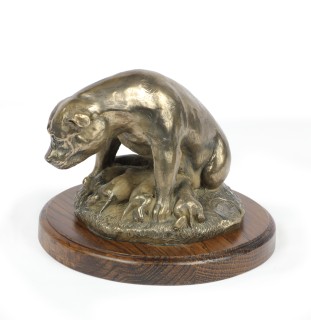 Staffordshire Bull Terrier figurka na drewnie Art-Dog