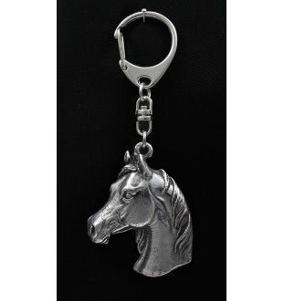 Cheval d'élevage australien porte-clés en argent massif Art-Dog