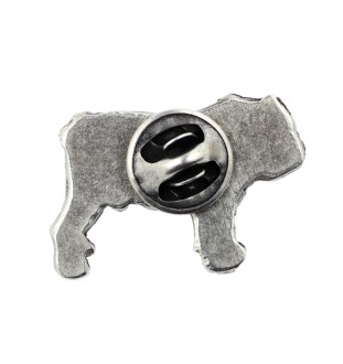 Buldog angielski pin posrebrzony Art-Dog