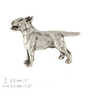 Bulterier pin posrebrzony Art-Dog