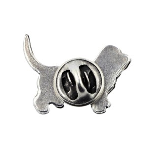 Basset Hound I pin posrebrzony Art-Dog