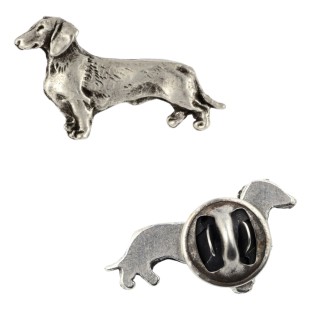 Jamnik szorstkowłosy pin posrebrzony Art-Dog