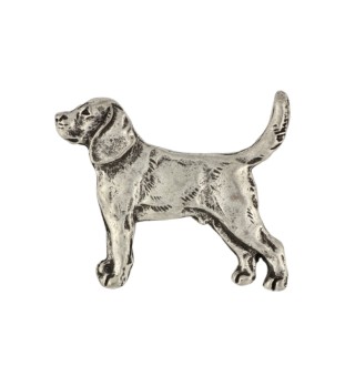 Beagle pin posrebrzony Art-Dog