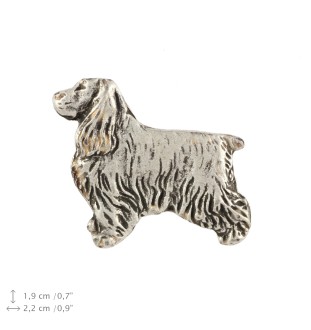 Cocker spaniel angielski pin posrebrzony Art-Dog