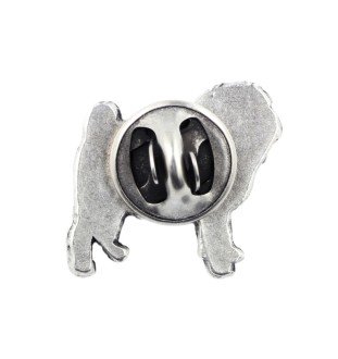 Mops pin posrebrzony Art-Dog