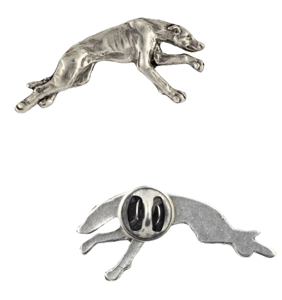 Greyhound pin posrebrzony Art-Dog