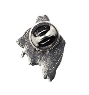 Owczarek francuski Briard pin posrebrzony Art-Dog