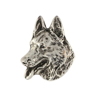 Owczarek niemiecki pin posrebrzony Art-Dog