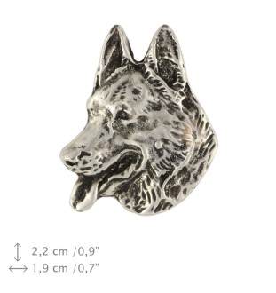 Owczarek niemiecki pin posrebrzony Art-Dog