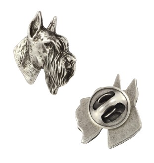 Sznaucer pin posrebrzony Art-Dog