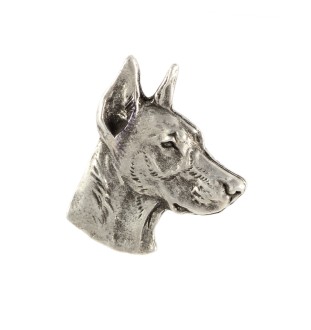 Doberman pin posrebrzony Art-Dog