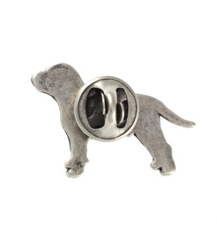 Staffordshire Bull Terrier pin posrebrzony Art-Dog