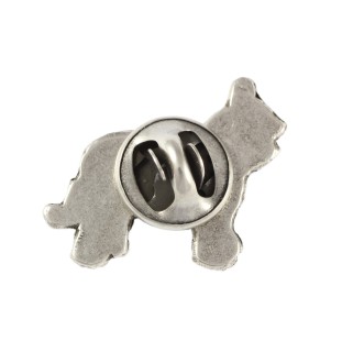 Owczarek francuski Briard pin posrebrzony Art-Dog