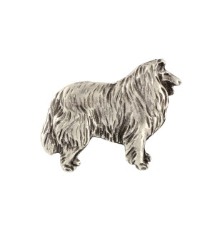 Owczarek szkocki długowłosy pin posrebrzony Art-Dog