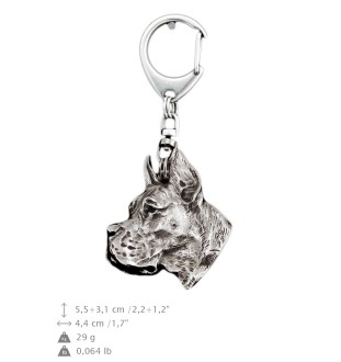 Great Dane I silver-plated keychain Art-Dog