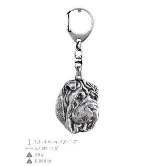 Shar Pei brelok posrebrzany Art-Dog