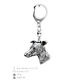 Whippet brelok posrebrzany Art-Dog