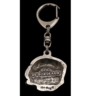 Dog z Bordeaux brelok posrebrzany Art-Dog