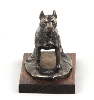 Amerykański Staffordshire terrier figurka na drewnie Art-Dog