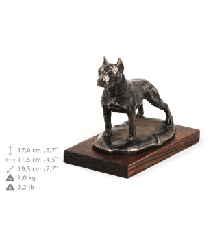 Amerykański Staffordshire terrier figurka na drewnie Art-Dog