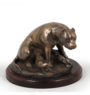 Amerykański Staffordshire terrier figurka na drewnie Art-Dog