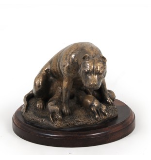 Amerykański Staffordshire terrier figurka na drewnie Art-Dog