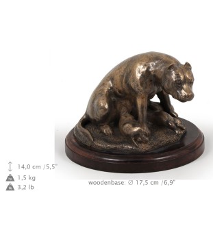 Amerykański Staffordshire terrier figurka na drewnie Art-Dog