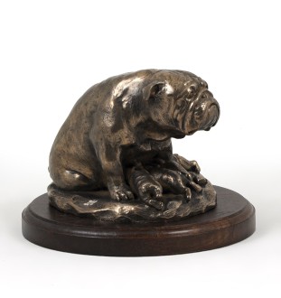 Bulldog I figurka na drewnie Art-Dog