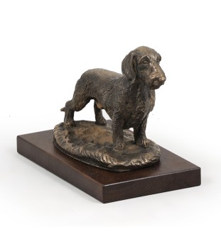 Jamnik szorstkowłosy figurka na drewnie Art-Dog