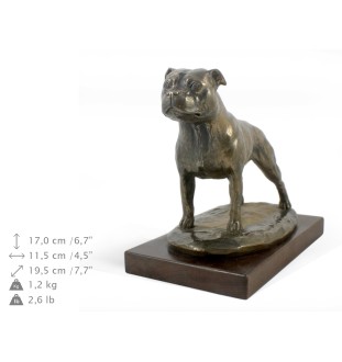 Staffordshire Bull Terrier figurka na drewnie Art-Dog