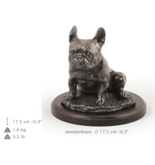 Buldog francuski III figurka na drewnie Art-Dog