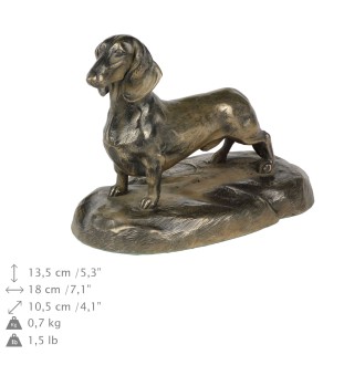  Jamnik krótkowłosy figurka na drewnie Art-Dog