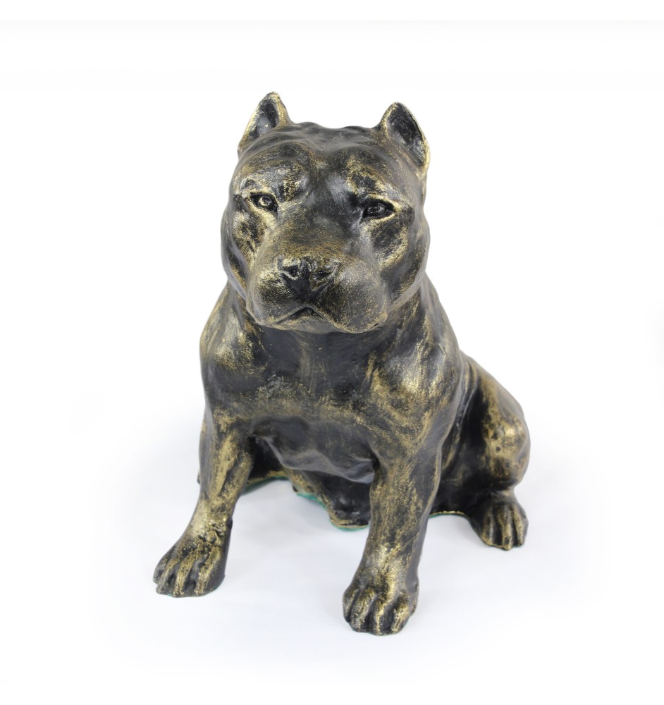 Amerykański Staffordshire terrier figurka siedząca z żywicy Art-Dog