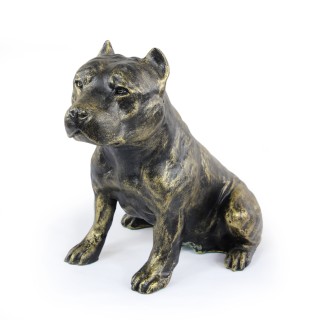 Amerykański Staffordshire terrier figurka siedząca z żywicy Art-Dog