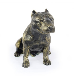 Amerykański Staffordshire terrier figurka siedząca z żywicy Art-Dog