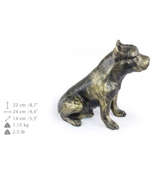 Amerykański Staffordshire terrier figurka siedząca z żywicy Art-Dog