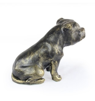 Staffordshire Bull Terrier figurka siedząca z żywicy Art-Dog