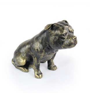 Staffordshire Bull Terrier figurka siedząca z żywicy Art-Dog