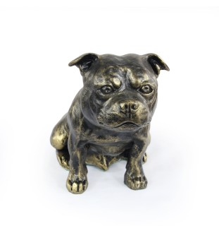 Staffordshire Bull Terrier figurka siedząca z żywicy Art-Dog