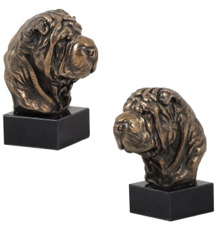 Shar Pei głowa na kamieniu Art-Dog