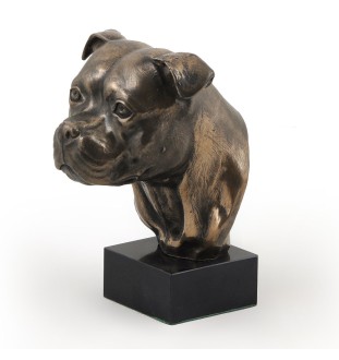 Staffordshire Bull Terrier głowa na kamieniu Art-Dog