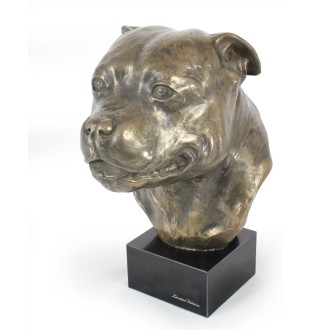 Staffordshire Bull Terrier duża głowa na marmurze Art-Dog