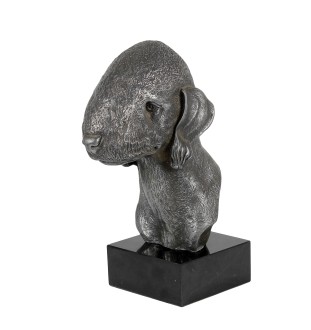 Bedlington Terrier figurki srebrne na kamieniu Art-Dog