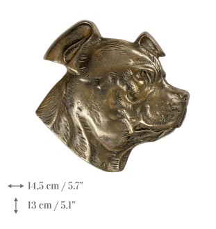 Staffordshire Bull Terrier plakietka z zimnego brązu Art-Dog