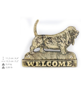 Basset Hound welcome plakietka Art-Dog