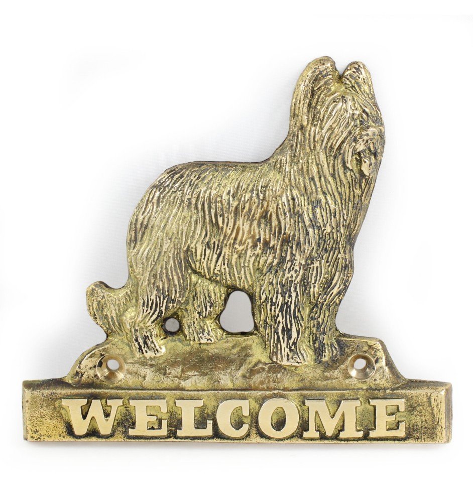 Owczarek francuski Briard welcome plakietka Art-Dog