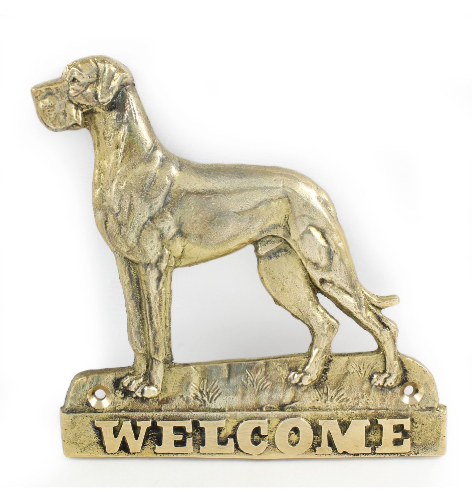 Dog niemiecki II welcome plakietka Art-Dog