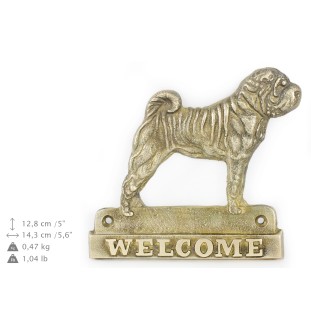 Shar Pei welcome plakietka Art-Dog