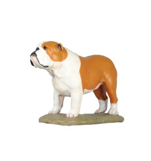 Buldog angielski ręcznie pomalowana statuetka Art-Dog