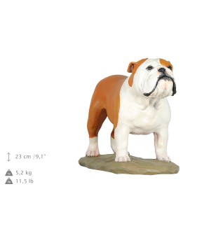 Buldog angielski ręcznie pomalowana statuetka Art-Dog